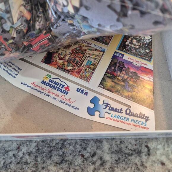 White Mountain Movies 1000 pc Jigsaw Puzzle, USED - Picture 8 of 8